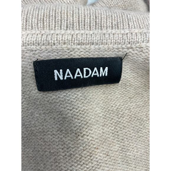 Naadam 'Recycled' Tan Cashmere Open Neck Polo Size XS - Picture 4 of 5
